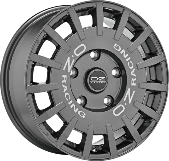 OZ Racing RALLY RACING VAN Dark Graphite Silver Lettering