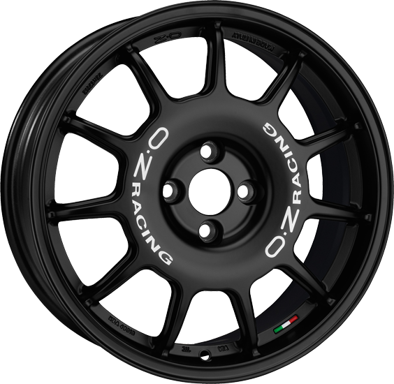 OZ Racing LEGGENDA Matt Black White Lettering