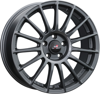 OZ Racing SUPERTURISMO TGR-WRT Matt Graphite + Silver Lettering