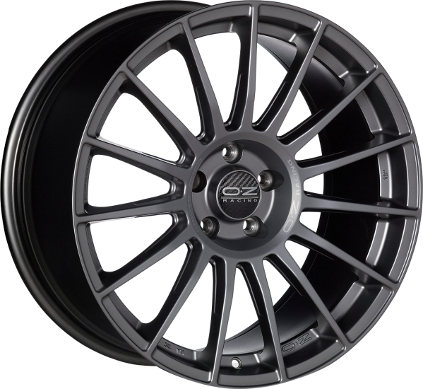 OZ Racing SUPERTURISMO LM Matt Graphite Silver Lettering