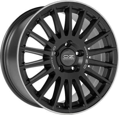 OZ Racing RALLY DESERT Matt Black Silver Let. Diamond Lip