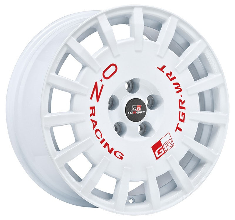 OZ Racing RALLY RACING TGR-WRT Race White + Red Lettering