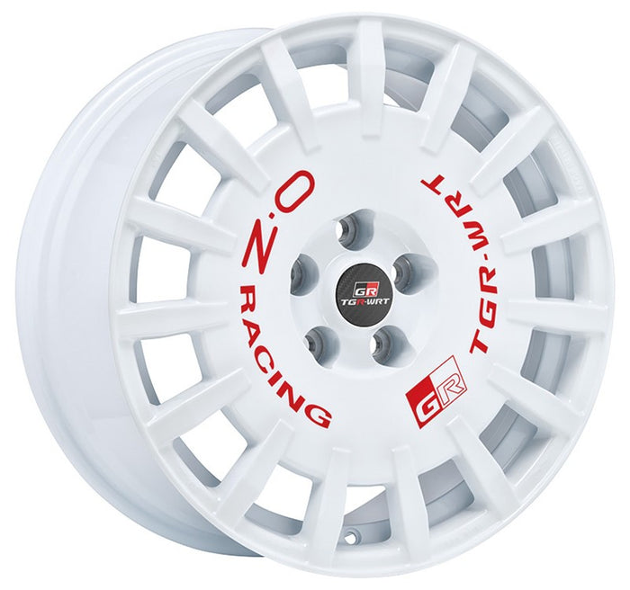 OZ Racing RALLY RACING TGR-WRT Race White + Red Lettering