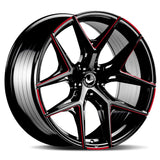 Barracuda RAZZER Mattblack Gefräst Red Flashcolor