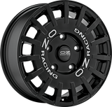OZ Racing RALLY RACING VAN Matt Black Silver Lettering
