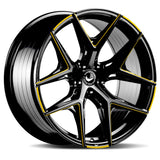 Barracuda RAZZER Mattblack Gefräst Yellowgold Flashcolor