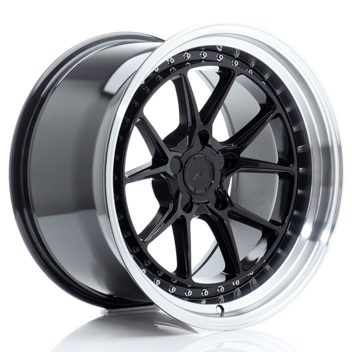 Japan Racing JR39 Gloss Black w/ Machined Lip