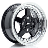 Japan Racing JR6 Gloss Black w/ Machined Lip