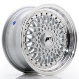 Japan Racing JR9 Silver w/ Machined Lip+Silver Rivets