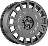 OZ Racing RALLY RACING Dark Graphite Silver Lettering