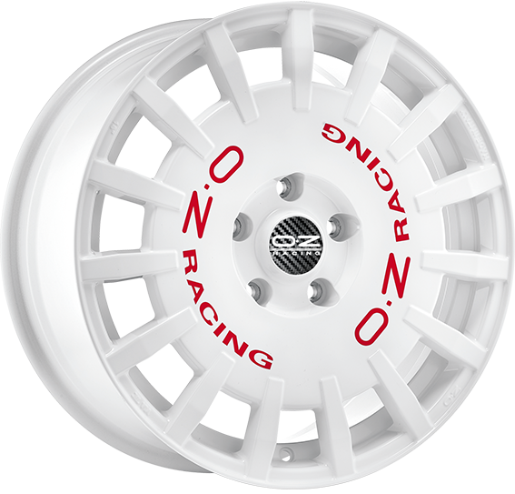 OZ Racing RALLY RACING White Red Lettering