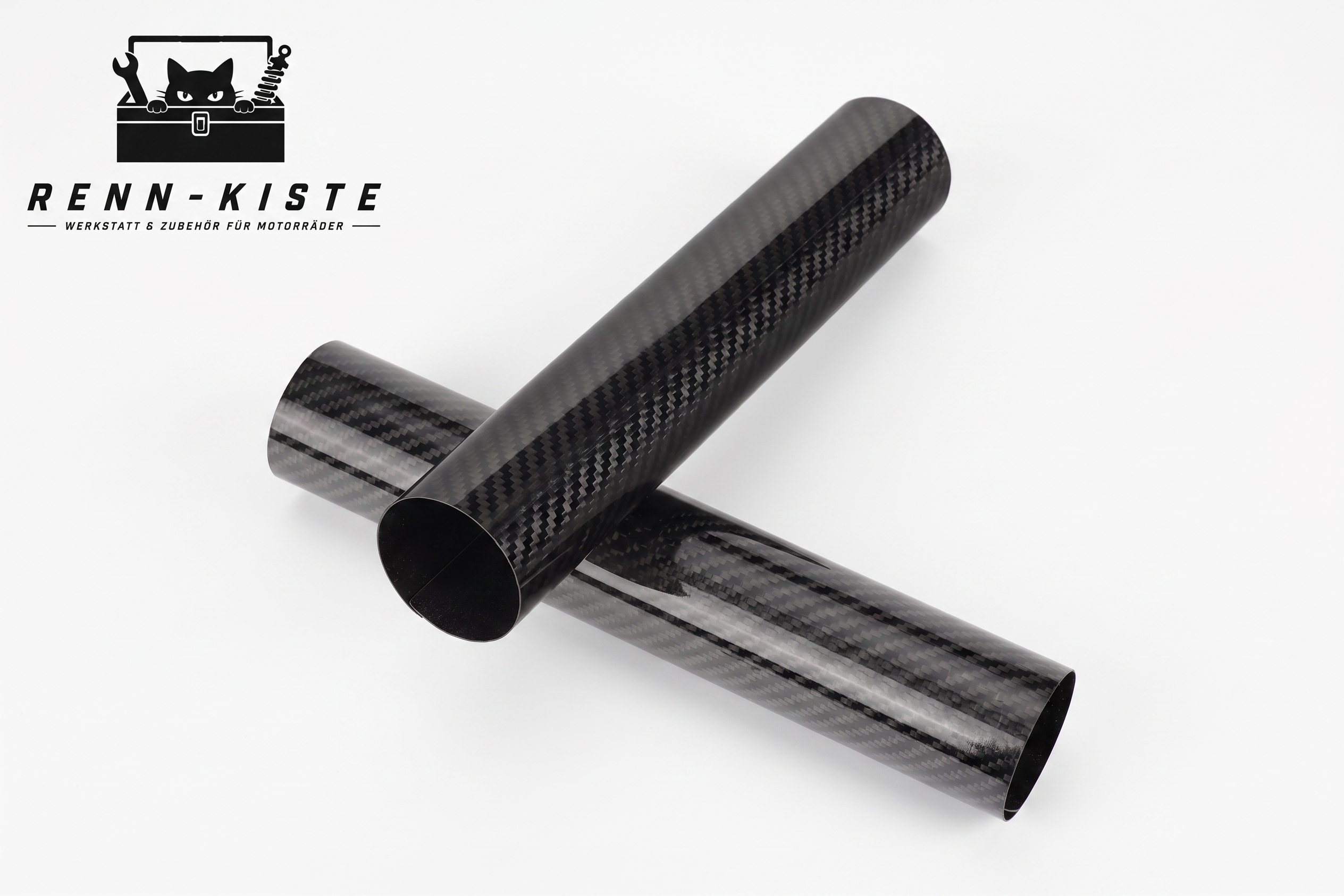 Mottorrad Gabelabdeckung 100% Carbon (Glossy)