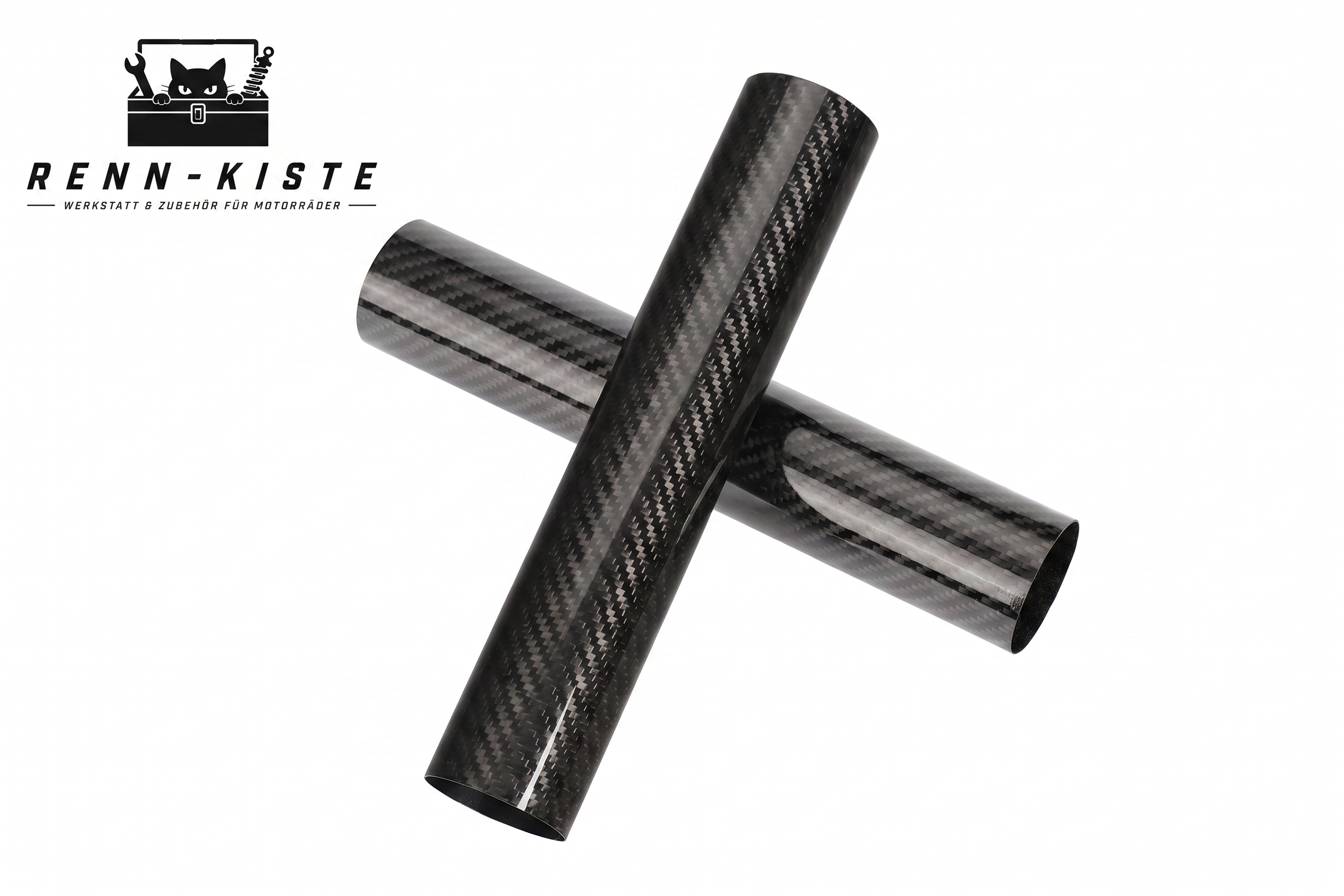 Mottorrad Gabelabdeckung 100% Carbon (Glossy)